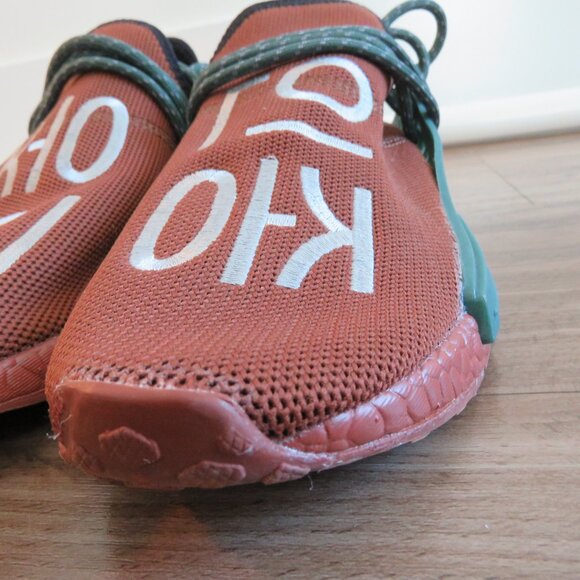 PHARRELL X ADIDAS NDM Hu Human Race Chocolate Sneaker Shoes - Men's Size US 7.5 - Picture 7 of 15
